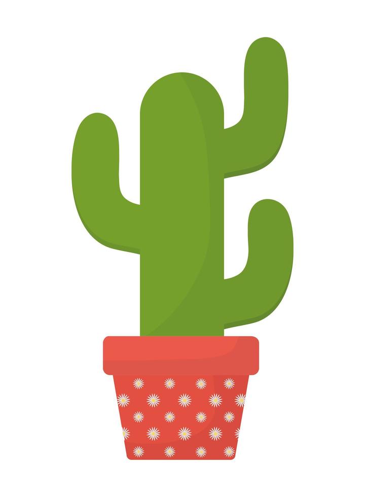 Kaktus-Symbol auf weißem Hintergrund vektor