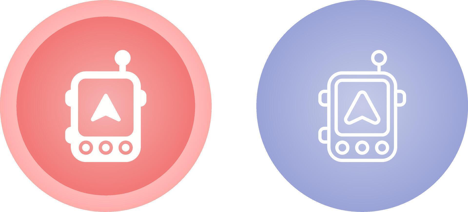 Geographisches Positionierungs System Navigation Gerät Vektor Symbol