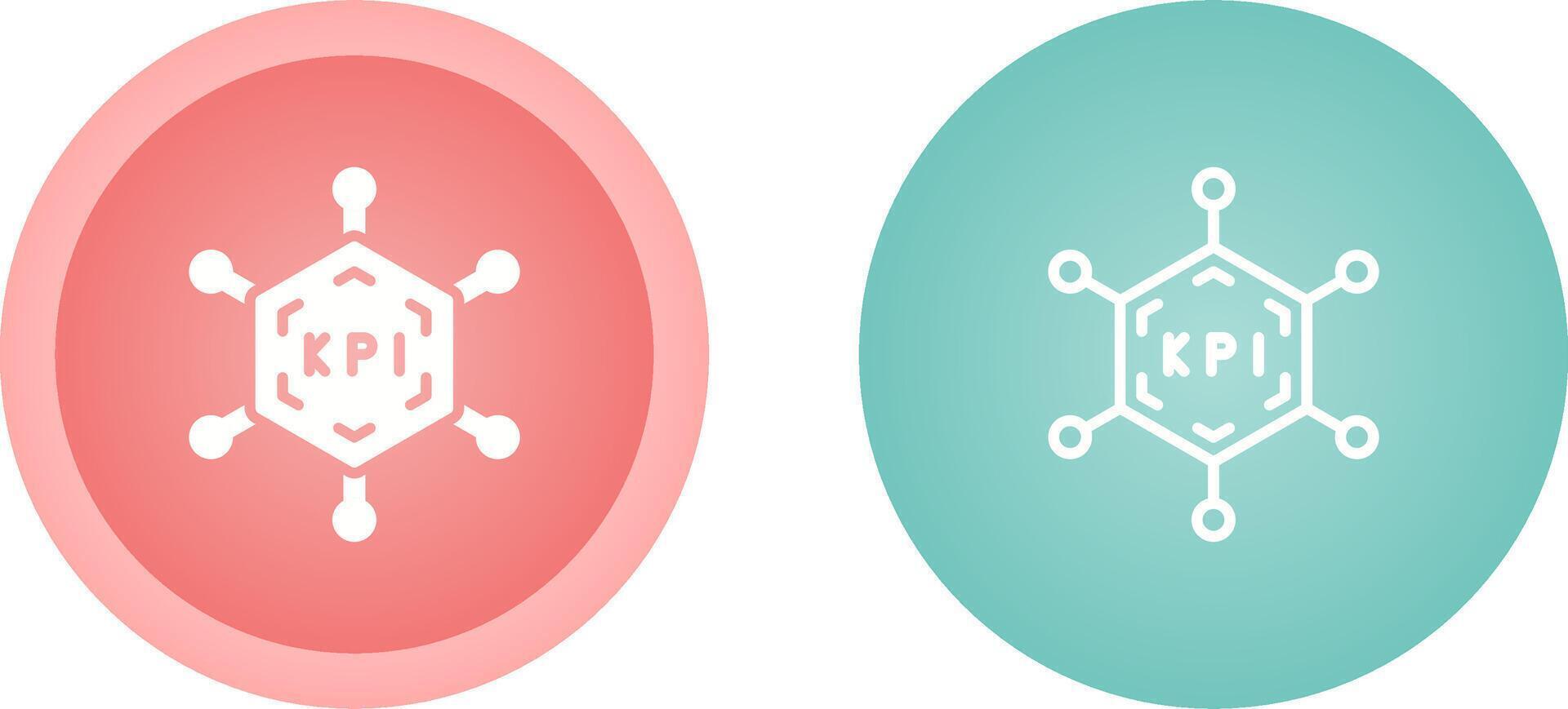 Schlüssel Performance Indikatoren Vektor Symbol