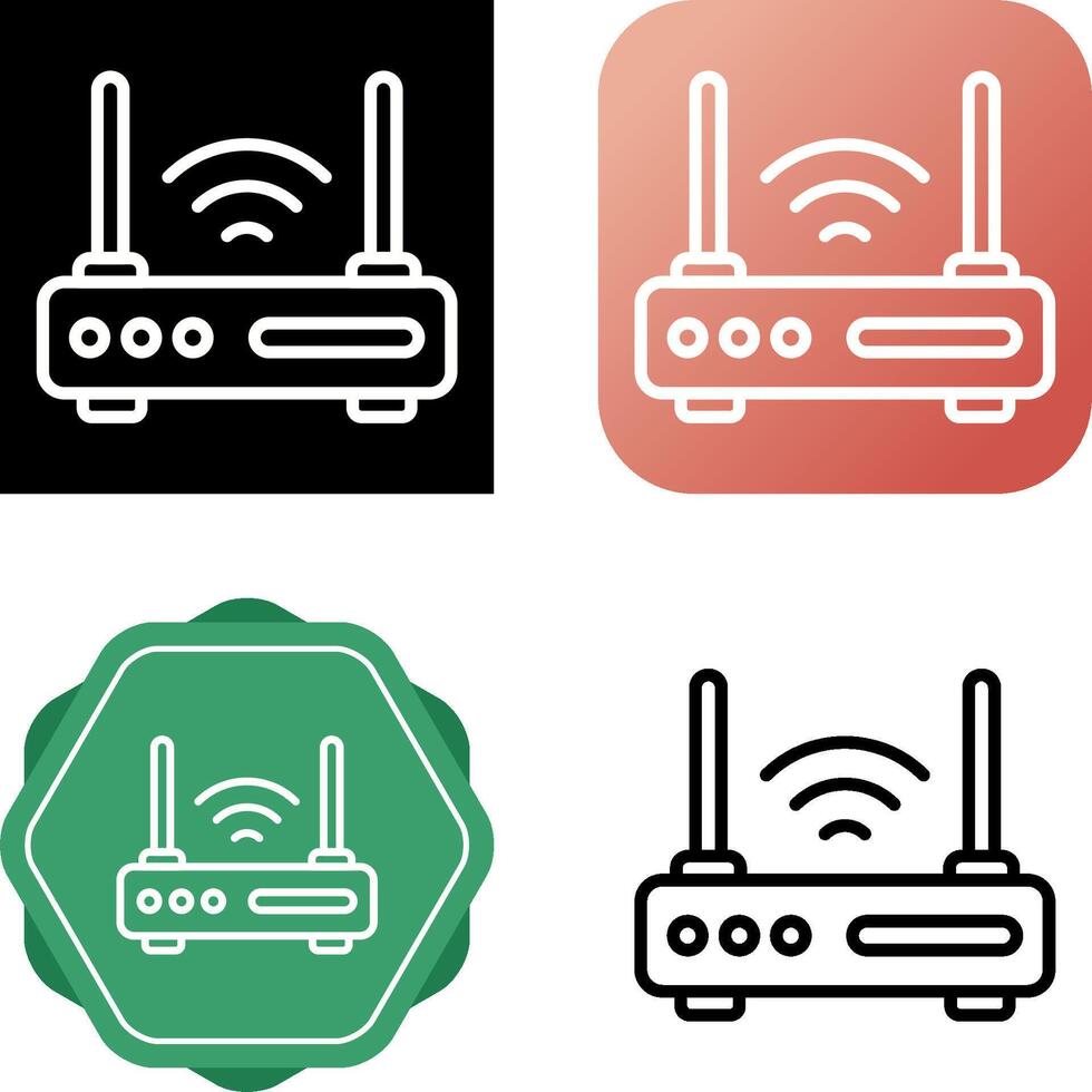 Router-Vektor-Symbol vektor