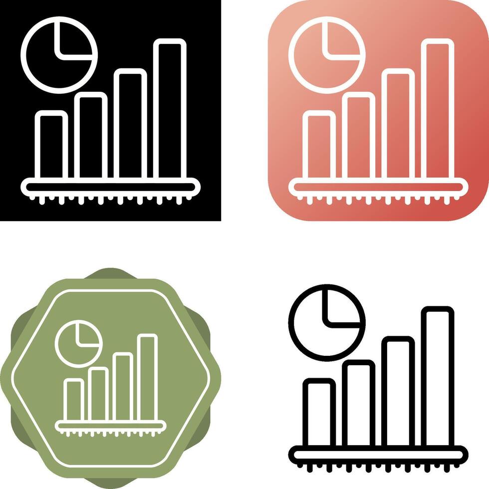Balkendiagramm-Vektorsymbol vektor