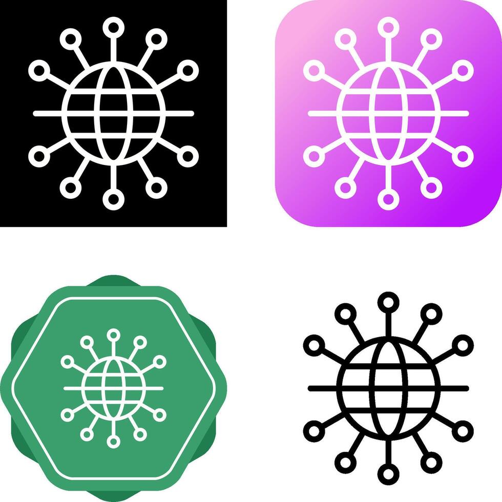 Netzwerk Topologie Vektor Symbol