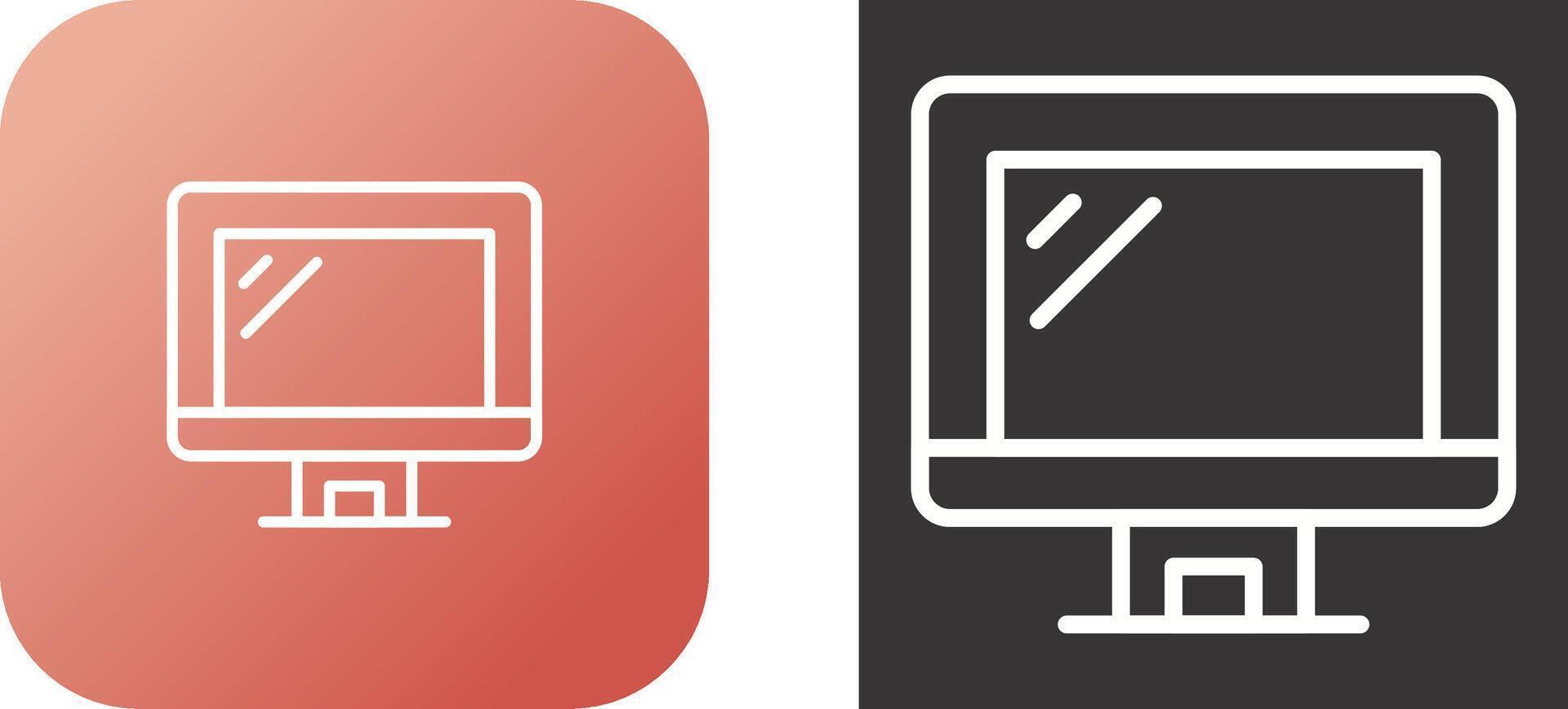 Computermonitor-Vektorsymbol vektor
