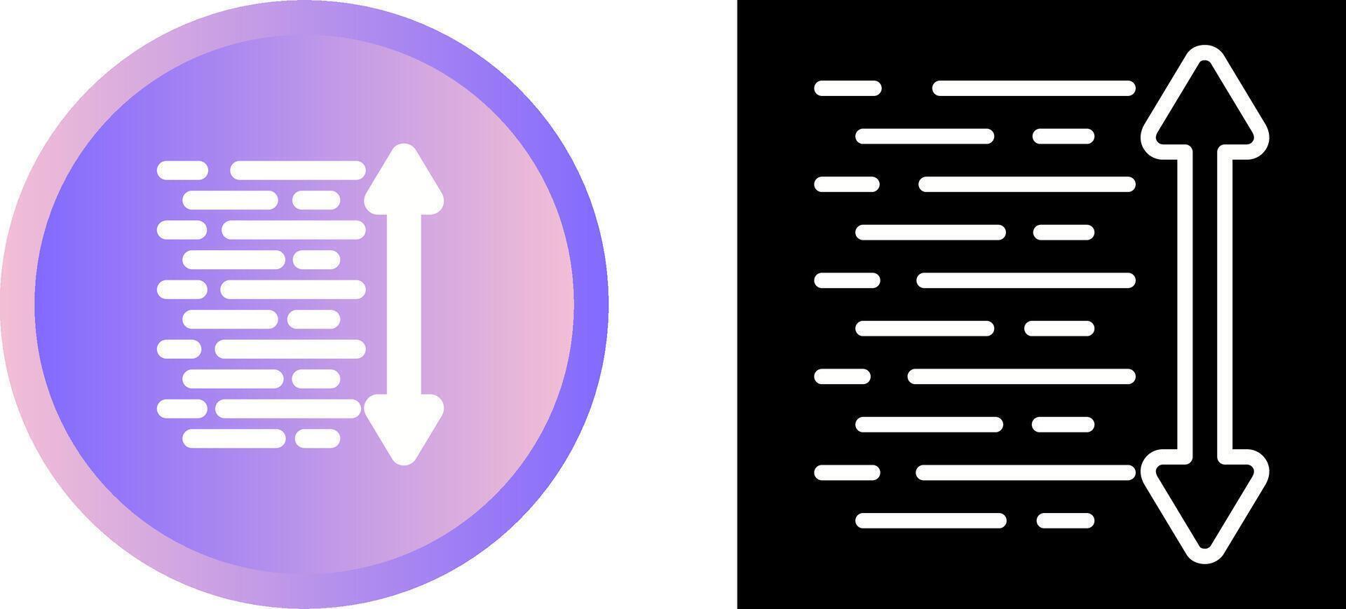 Linie Abstand Vektor Symbol