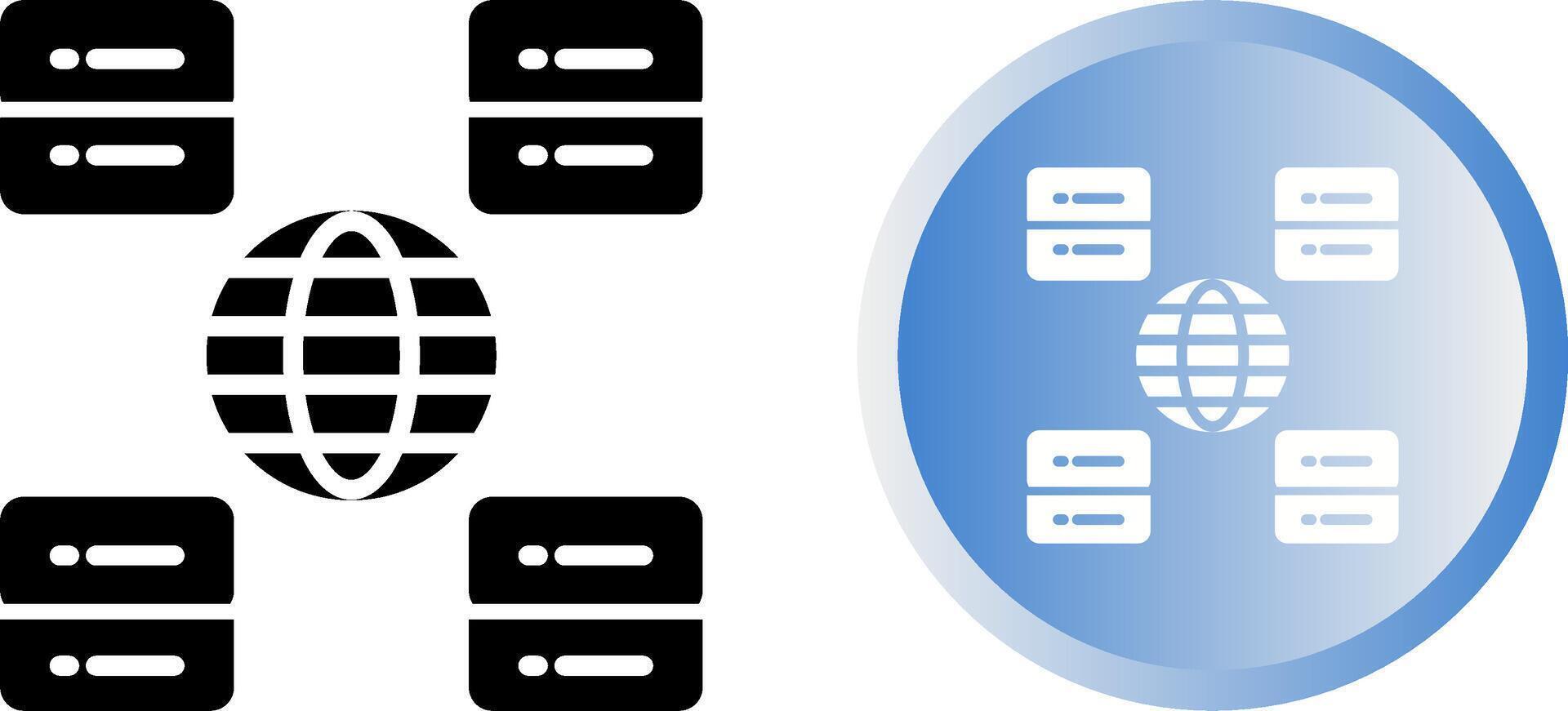 Inhalt Lieferung Netzwerk Vektor Symbol