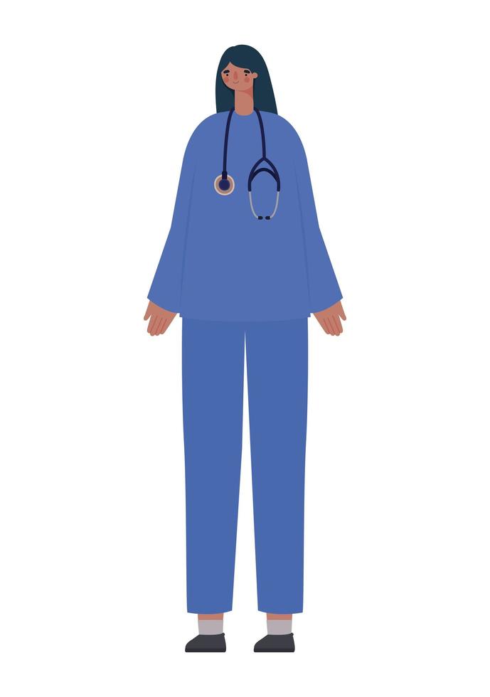 kvinna läkare illustration vektor