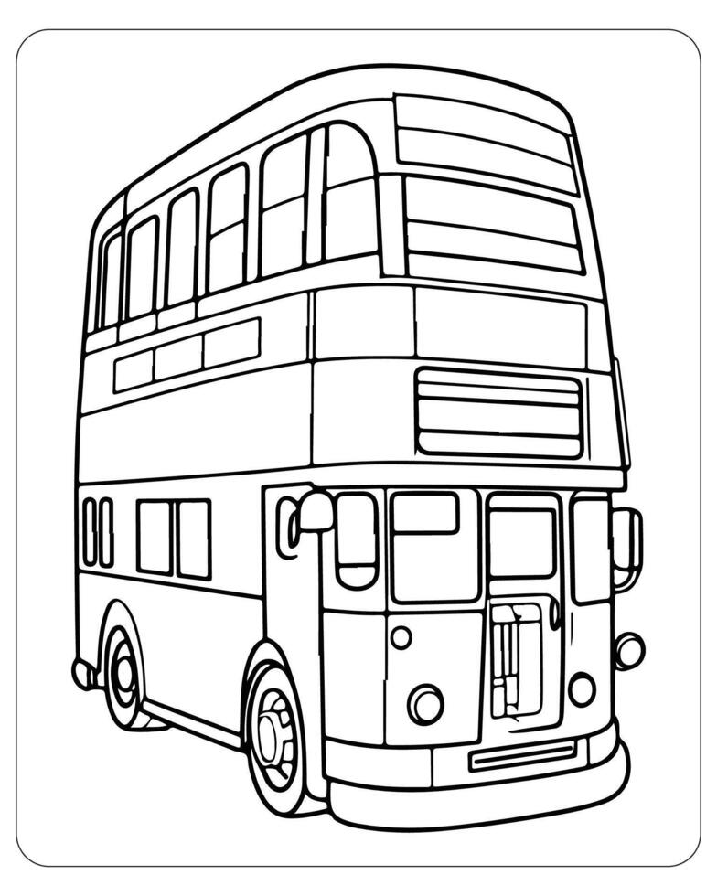 Transport Färbung Seiten, Fahrzeug Färbung Seiten, Fahrzeug Illustration vektor