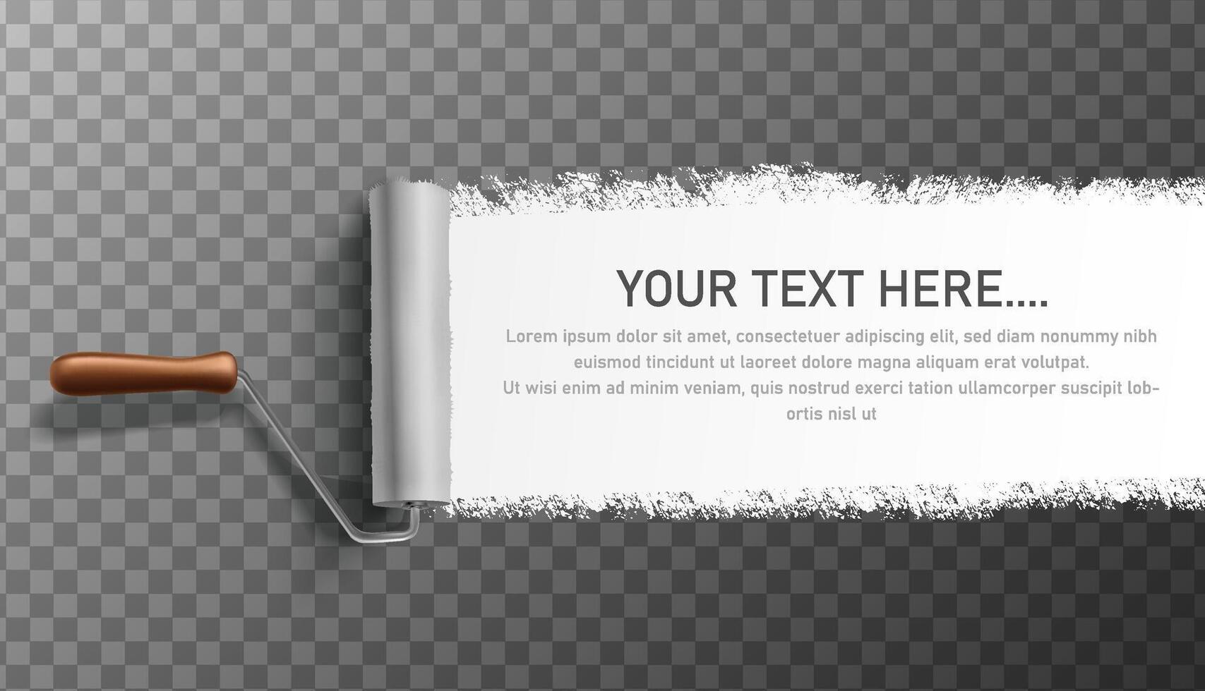 Vektor Design Banner mit Weiß Farbe Lineal und Kopieren Raum zum Ihre Text.
