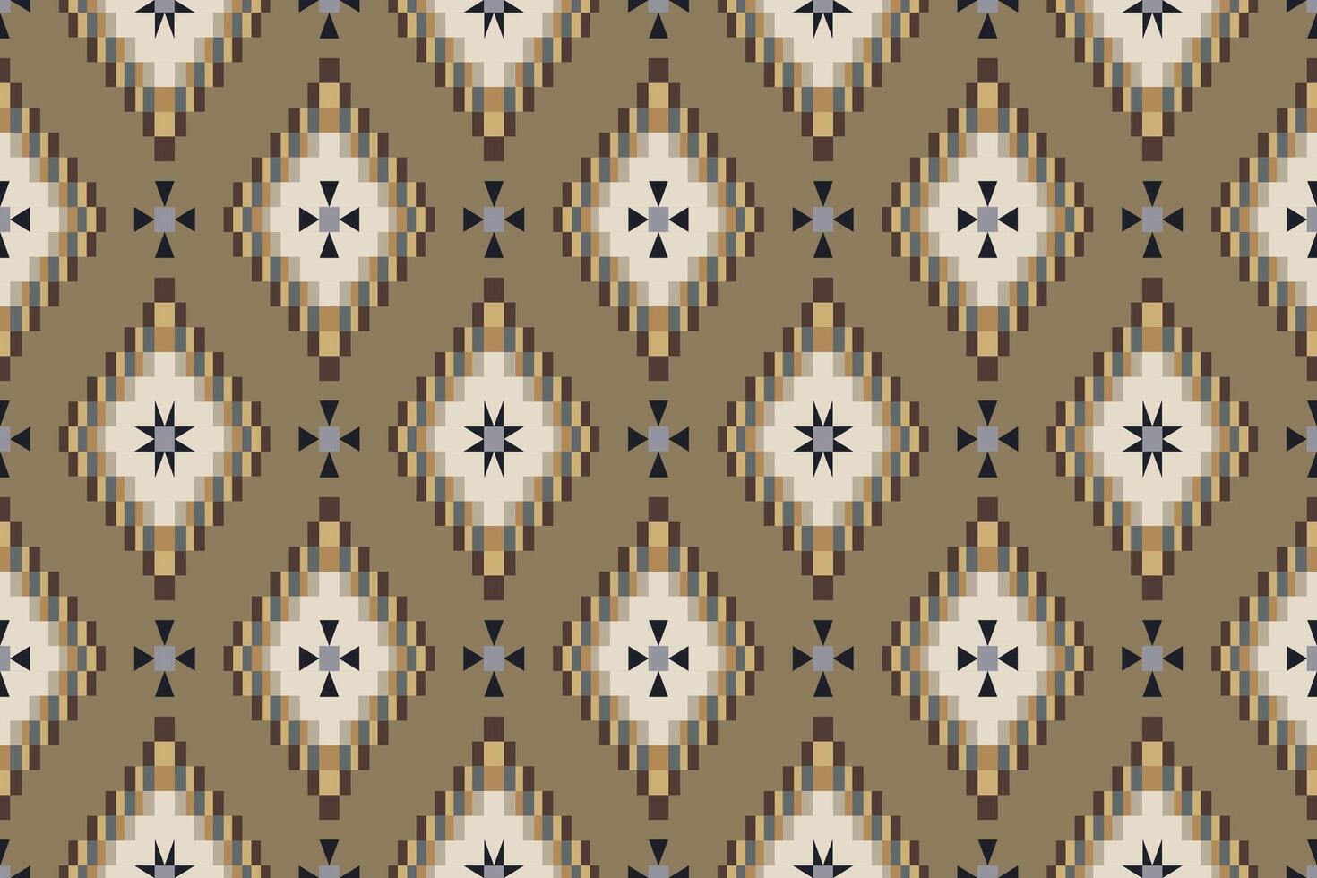 navajo Stammes- Vektor nahtlos Muster. einheimisch amerikanisch Ornament. ethnisch Süd Western Dekor Stil. Boho geometrisch Ornament. Vektor nahtlos Muster. Mexikaner Decke, Teppich. gewebte Teppich Illustration.