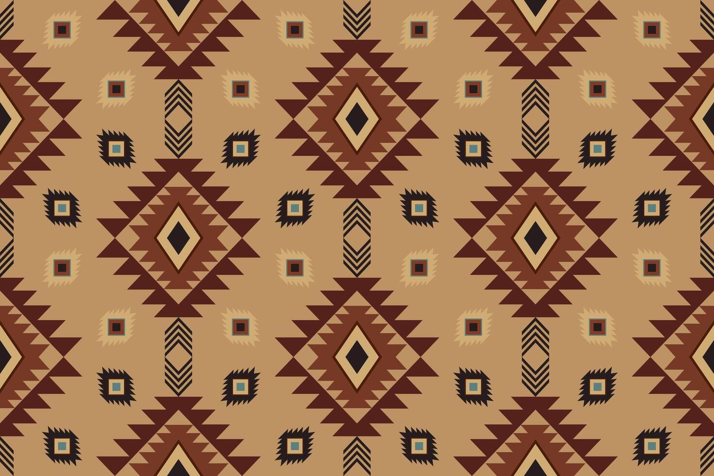 navajo Stammes- Vektor nahtlos Muster. einheimisch amerikanisch Ornament. ethnisch Süd Western Dekor Stil. Boho geometrisch Ornament. Vektor nahtlos Muster. Mexikaner Decke, Teppich. gewebte Teppich Illustration.