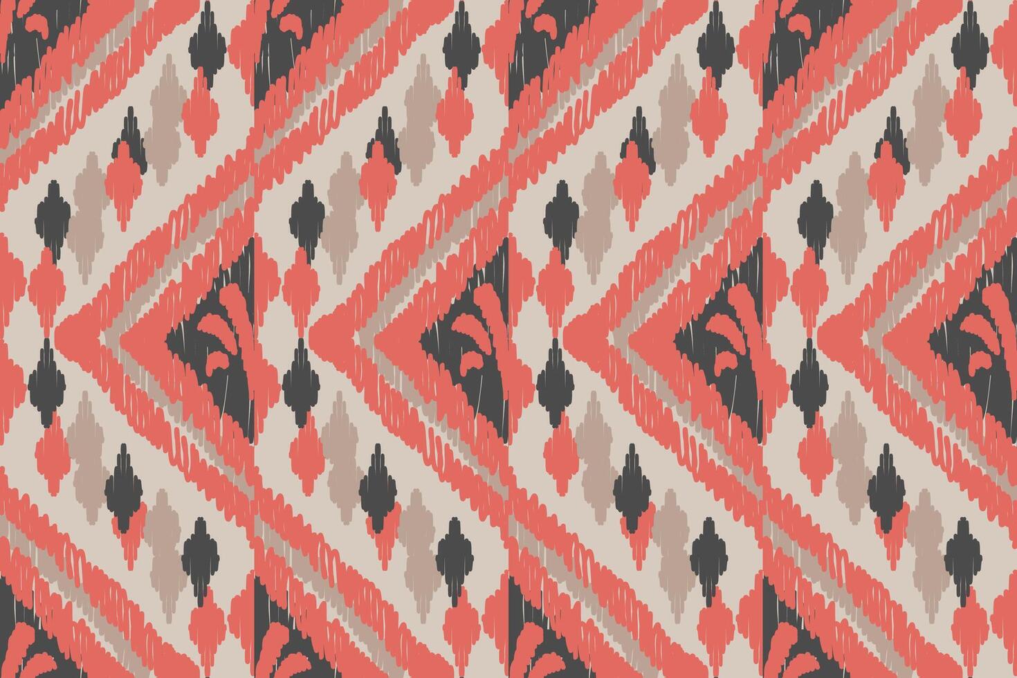 Ikat Stammes- indisch nahtlos Muster. ethnisch aztekisch Stoff Teppich Mandala Ornament einheimisch Boho Chevron textil.geometrisch afrikanisch amerikanisch orientalisch traditionell Vektor Illustrationen. Stickerei Stil.