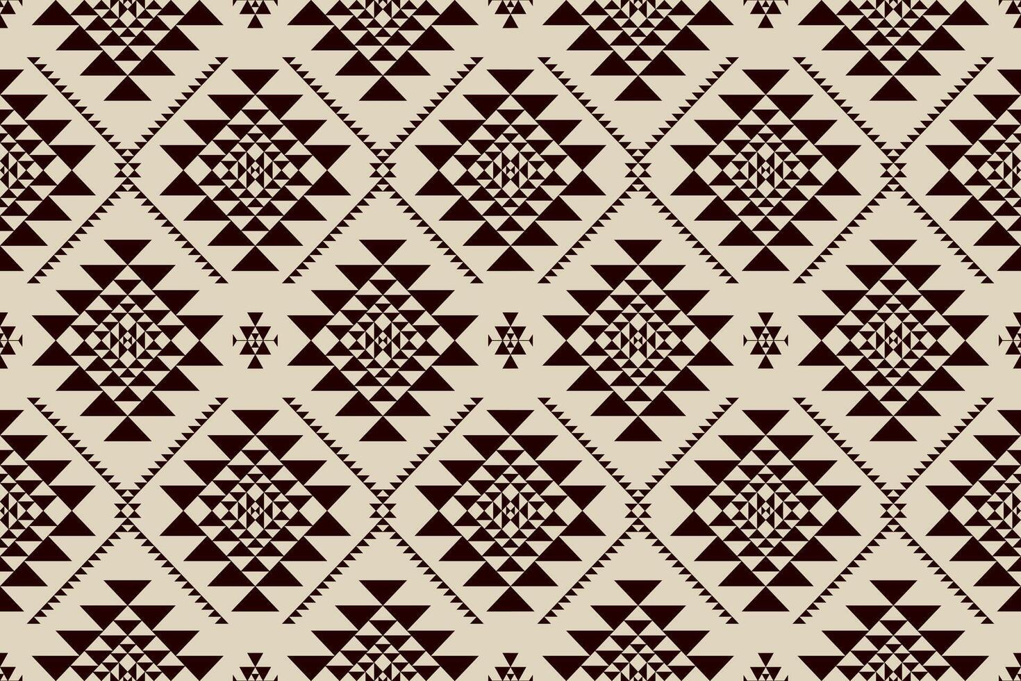 navajo Stammes- Vektor nahtlos Muster. einheimisch amerikanisch Ornament. ethnisch Süd Western Dekor Stil. Boho geometrisch Ornament. Vektor nahtlos Muster. Mexikaner Decke, Teppich. gewebte Teppich Illustration.