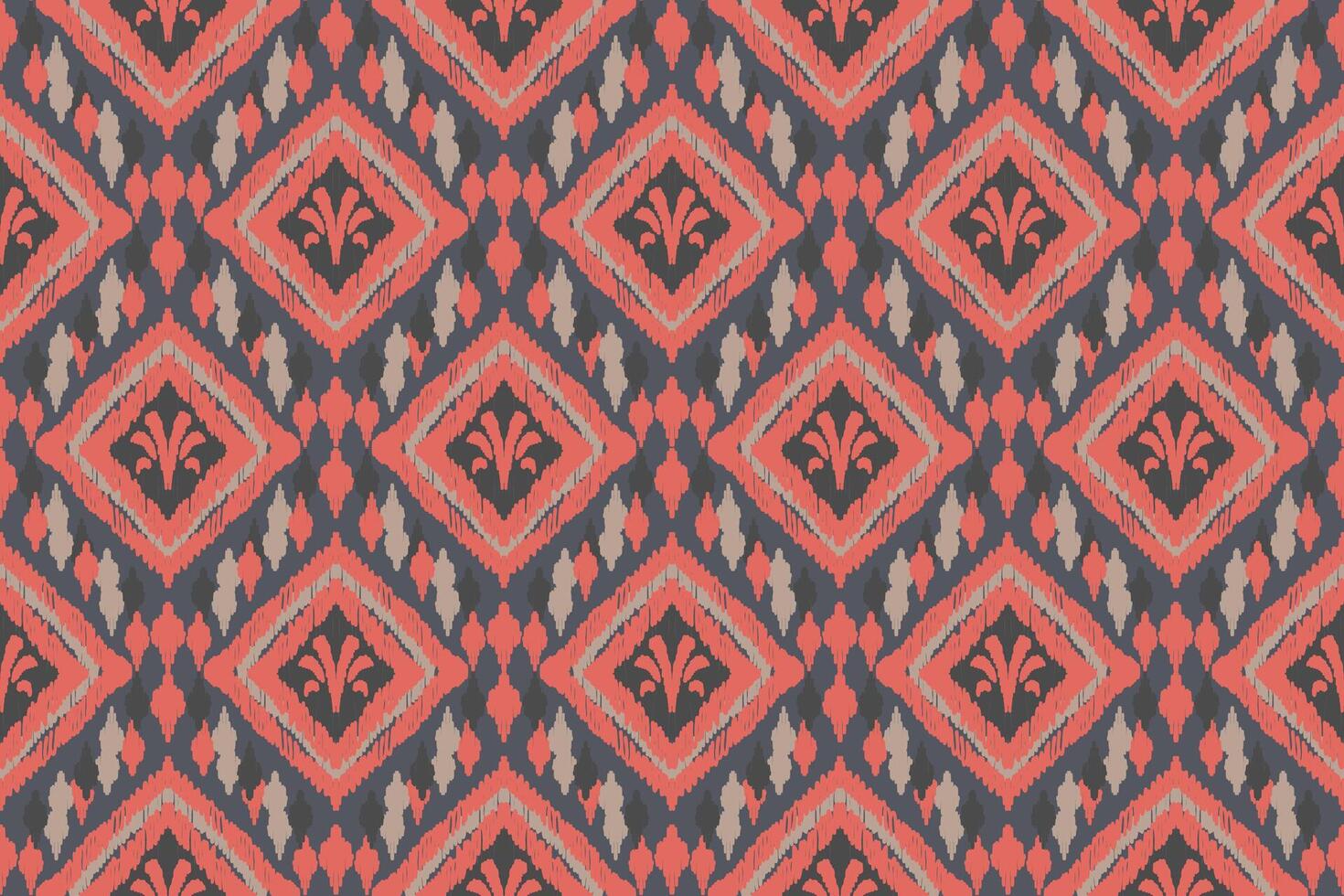 Ikat Stammes- indisch nahtlos Muster. ethnisch aztekisch Stoff Teppich Mandala Ornament einheimisch Boho Chevron textil.geometrisch afrikanisch amerikanisch orientalisch traditionell Vektor Illustrationen. Stickerei Stil.