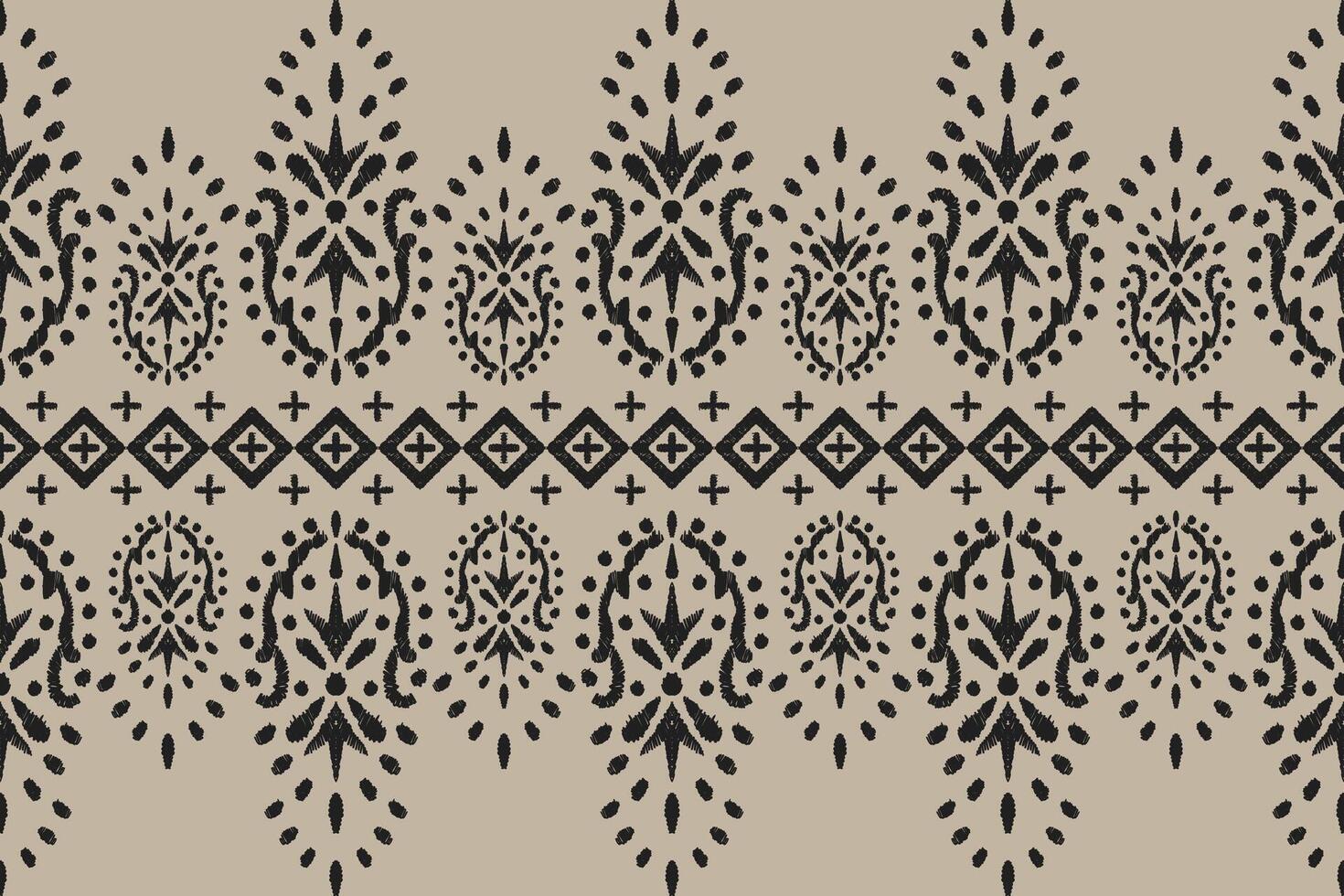 Ikat Stammes- indisch nahtlos Muster. ethnisch aztekisch Stoff Teppich Mandala Ornament einheimisch Boho Chevron textil.geometrisch afrikanisch amerikanisch orientalisch traditionell Vektor Illustrationen. Stickerei Stil.