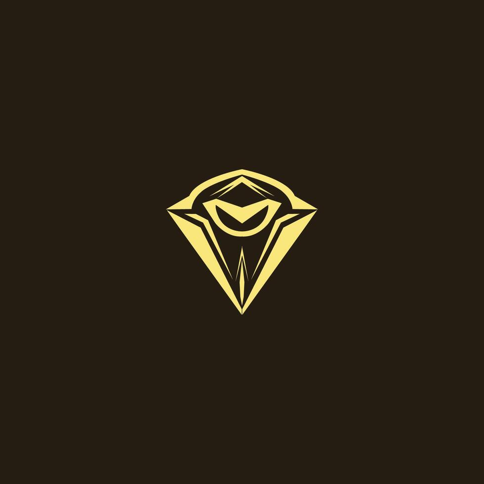 ai generiert Diamant Logo Design stilvoll Diamant Erfolg Unternehmen Symbol vektor