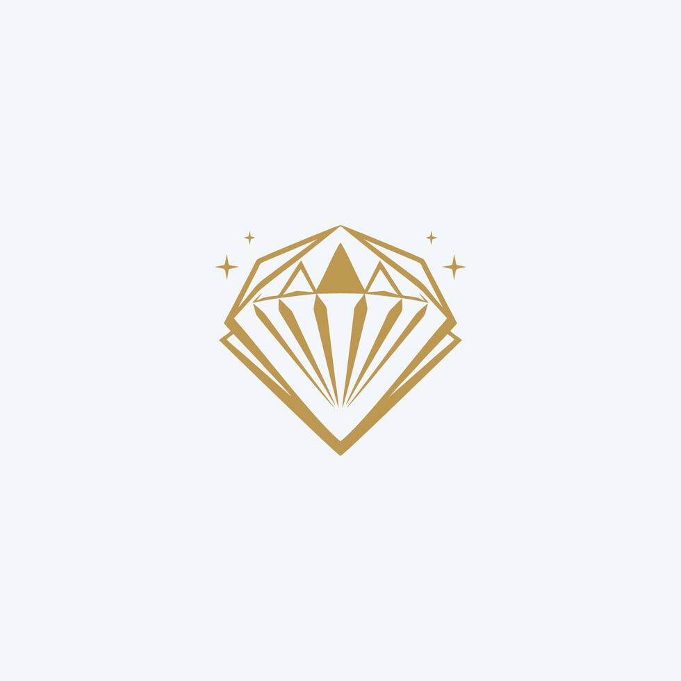 ai generiert Diamant Logo Design stilvoll Diamant Erfolg Unternehmen Symbol vektor