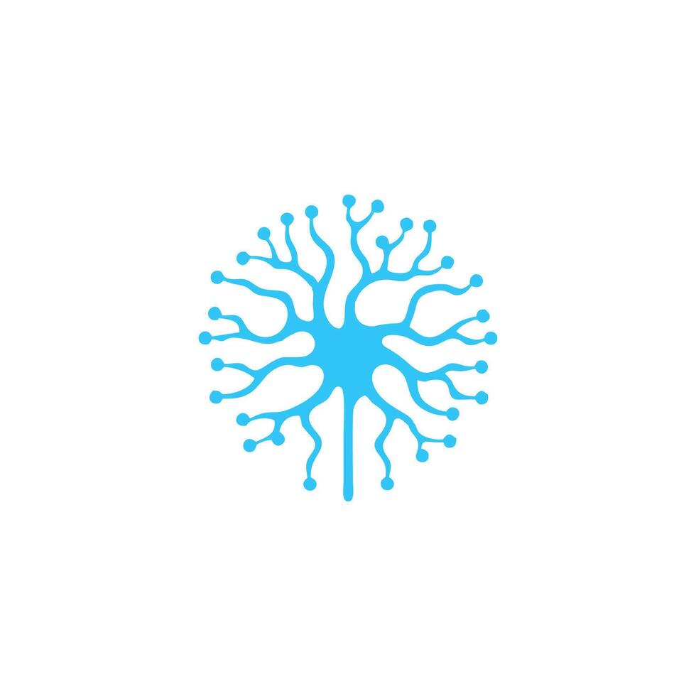 ai generiert Mensch Neuron Logo Design, Symbol Vektor