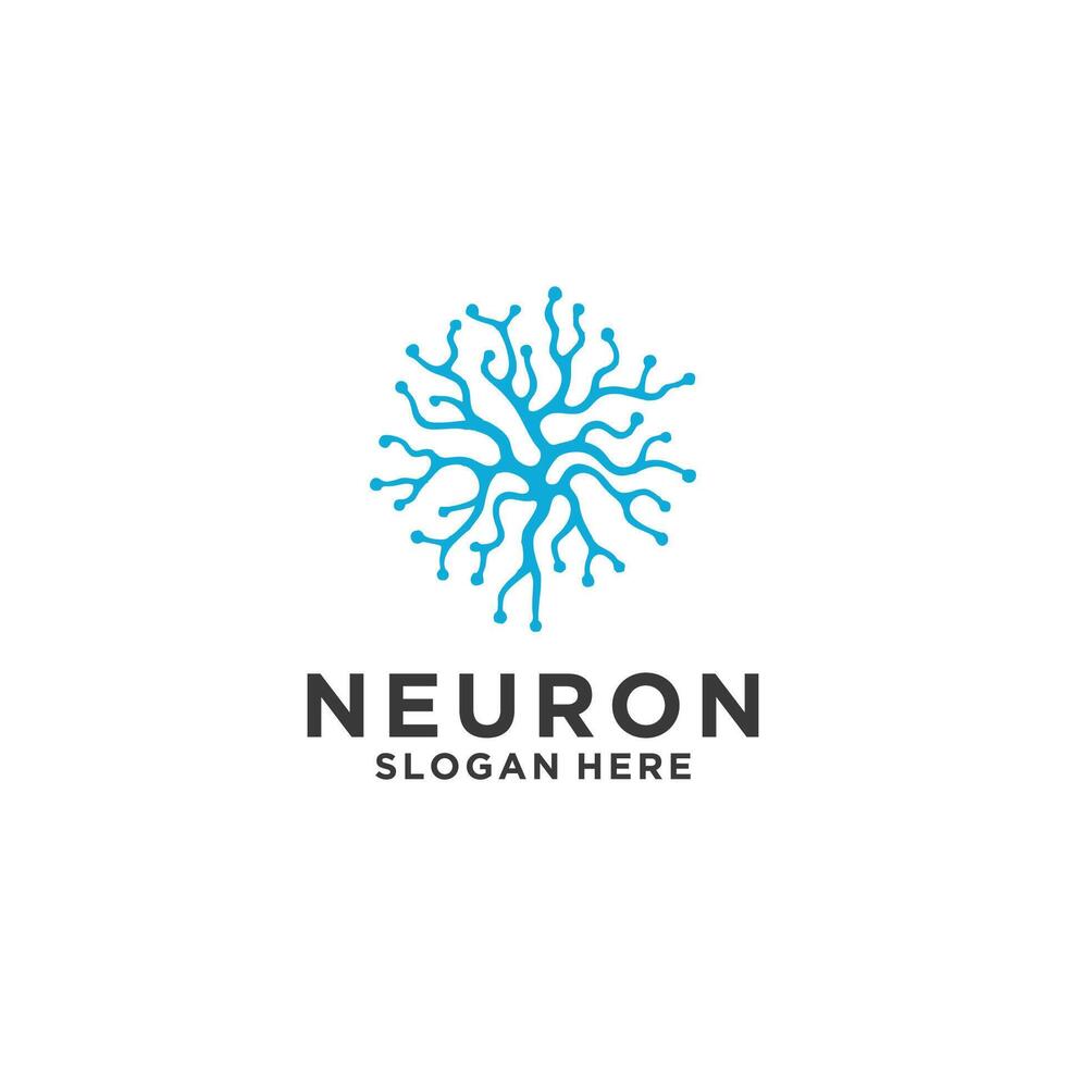 ai generiert Mensch Neuron Logo Design, Symbol Vektor