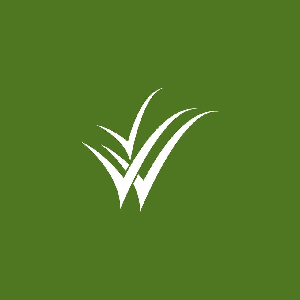 Natur Gras Symbol und Symbol Vektor Vorlage
