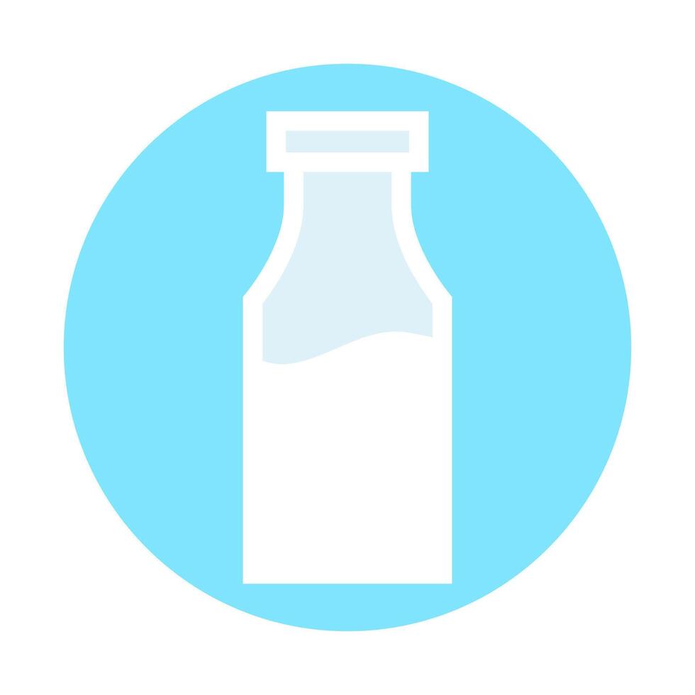 tecknad serie mjölk flaska ikon vektor