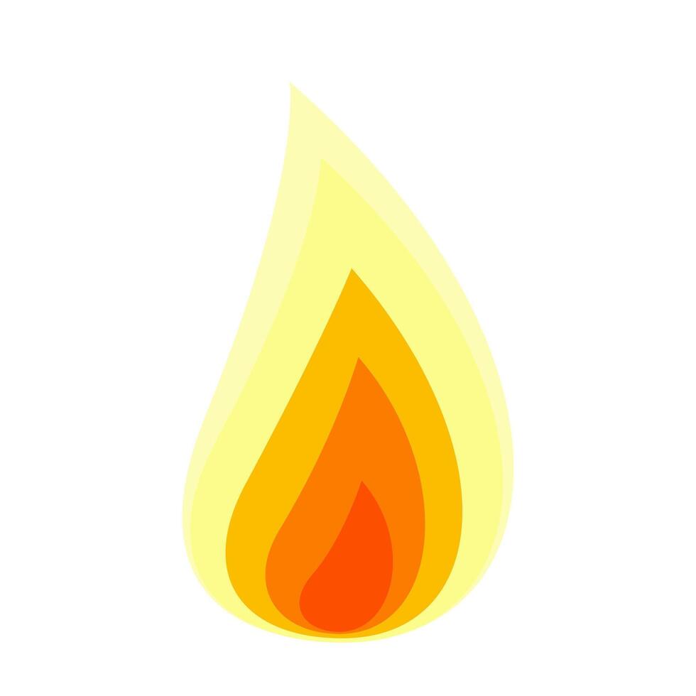 klein Feuer Flamme Symbol vektor