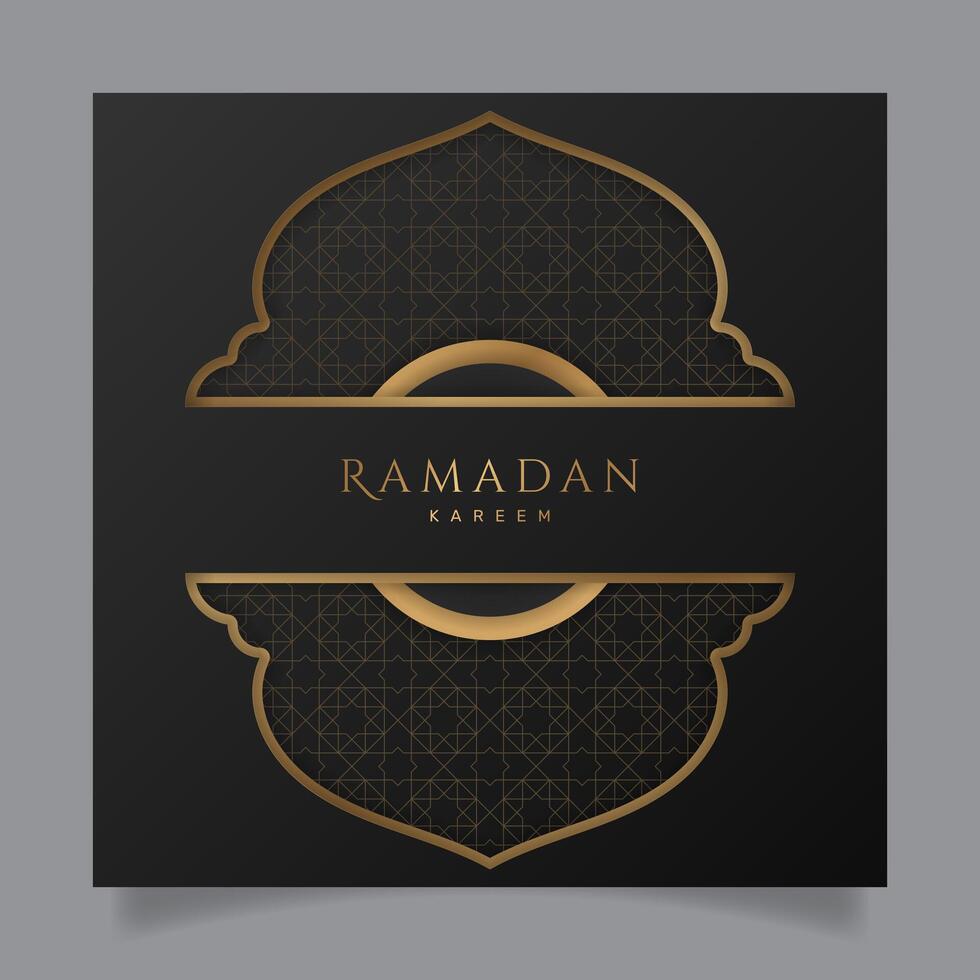 elegant Ramadan Gruß Karte. - - Vektor. vektor