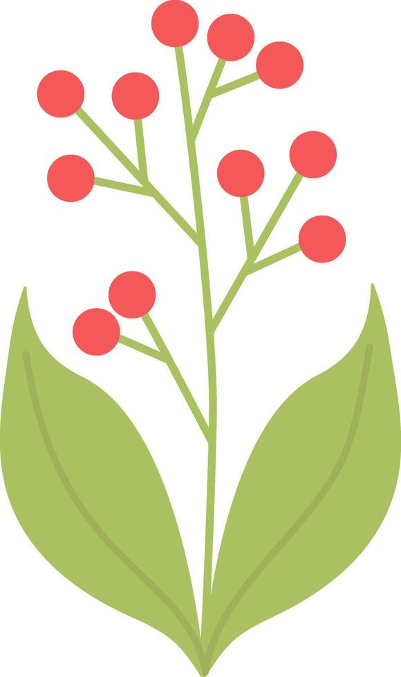 grön skog växt med bär för din design och grattis, kort för din älskade ettor. en små buske med bär i en tecknad serie stil isolerat på en vit bakgrund. vektor