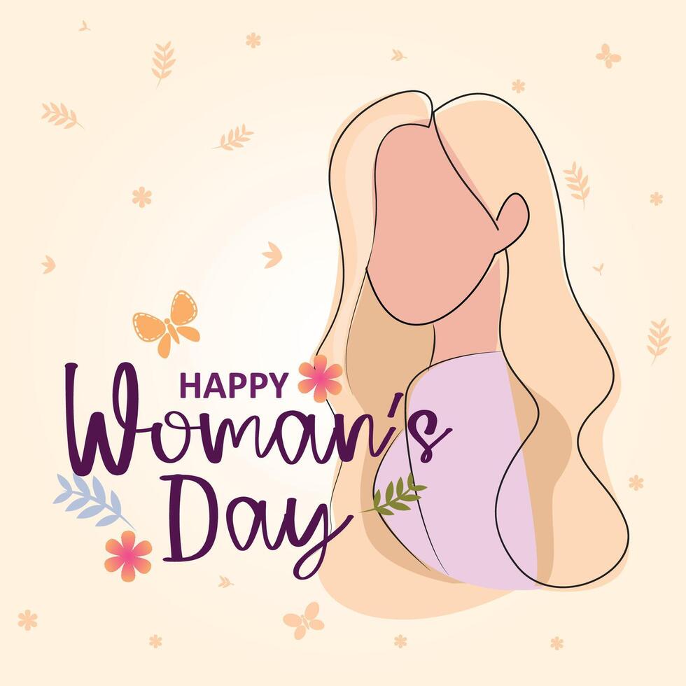 kvinnas dag vektor illustration