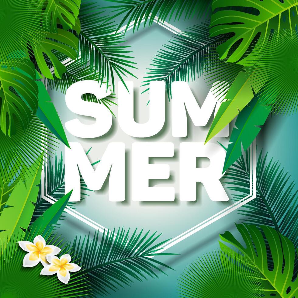 hallo sommerbanner vektor