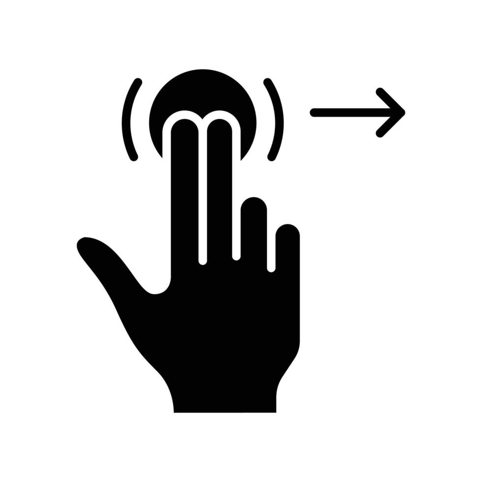 hand ikon. fast ikon vektor