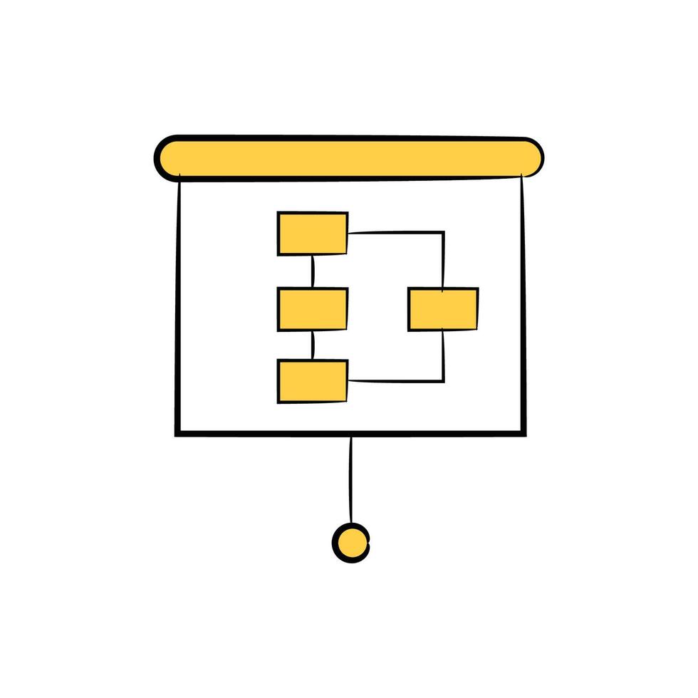 Daten Diagramm auf Weiß Tafel Symbol vektor