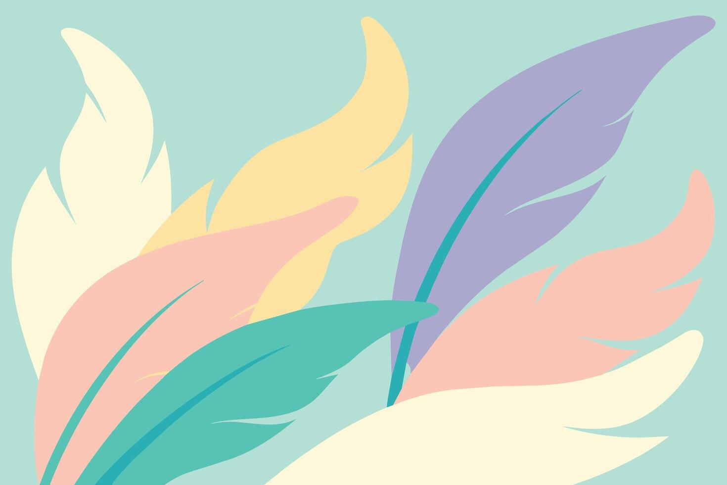 pastell färg fjäder abstrakt bakgrund vektor