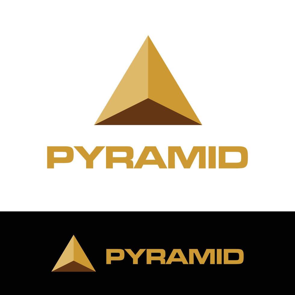 pyramid logotyp mall vektor