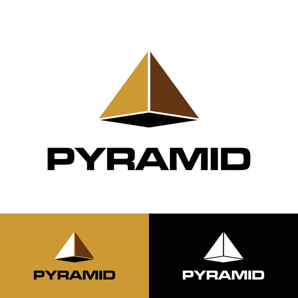 Pyramide-Logo-Vorlage vektor