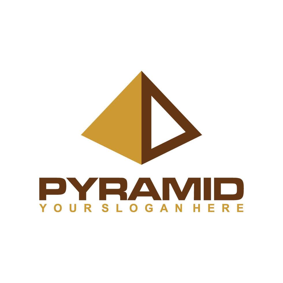 pyramid logotyp mall vektor