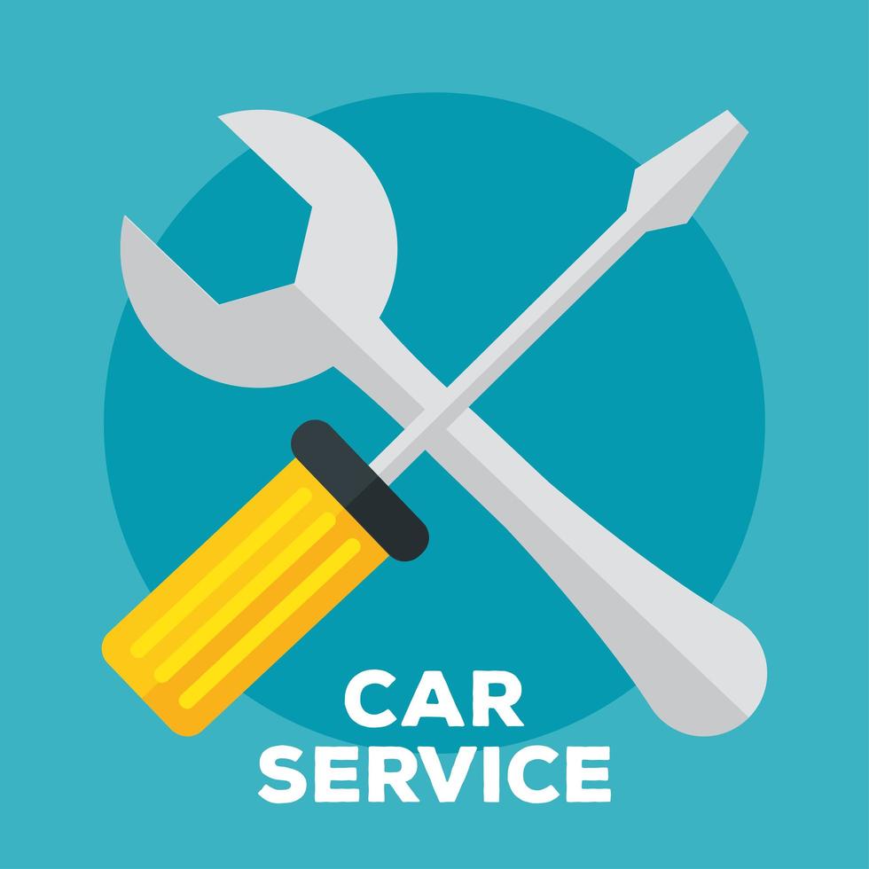 Autoservice-Plakat vektor