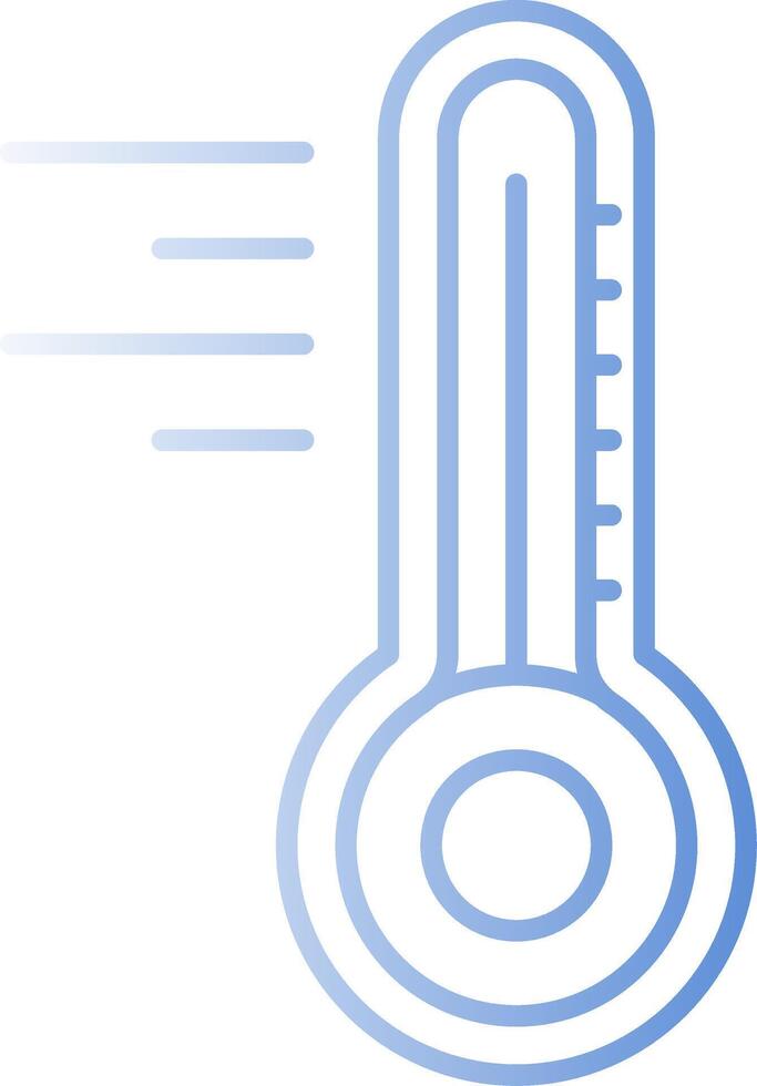Thermometer Gradient Linie Kreis Symbol vektor