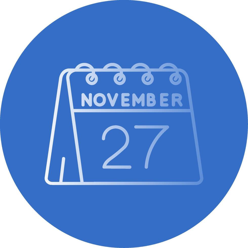 27 .. von November Gradient Linie Kreis Symbol vektor