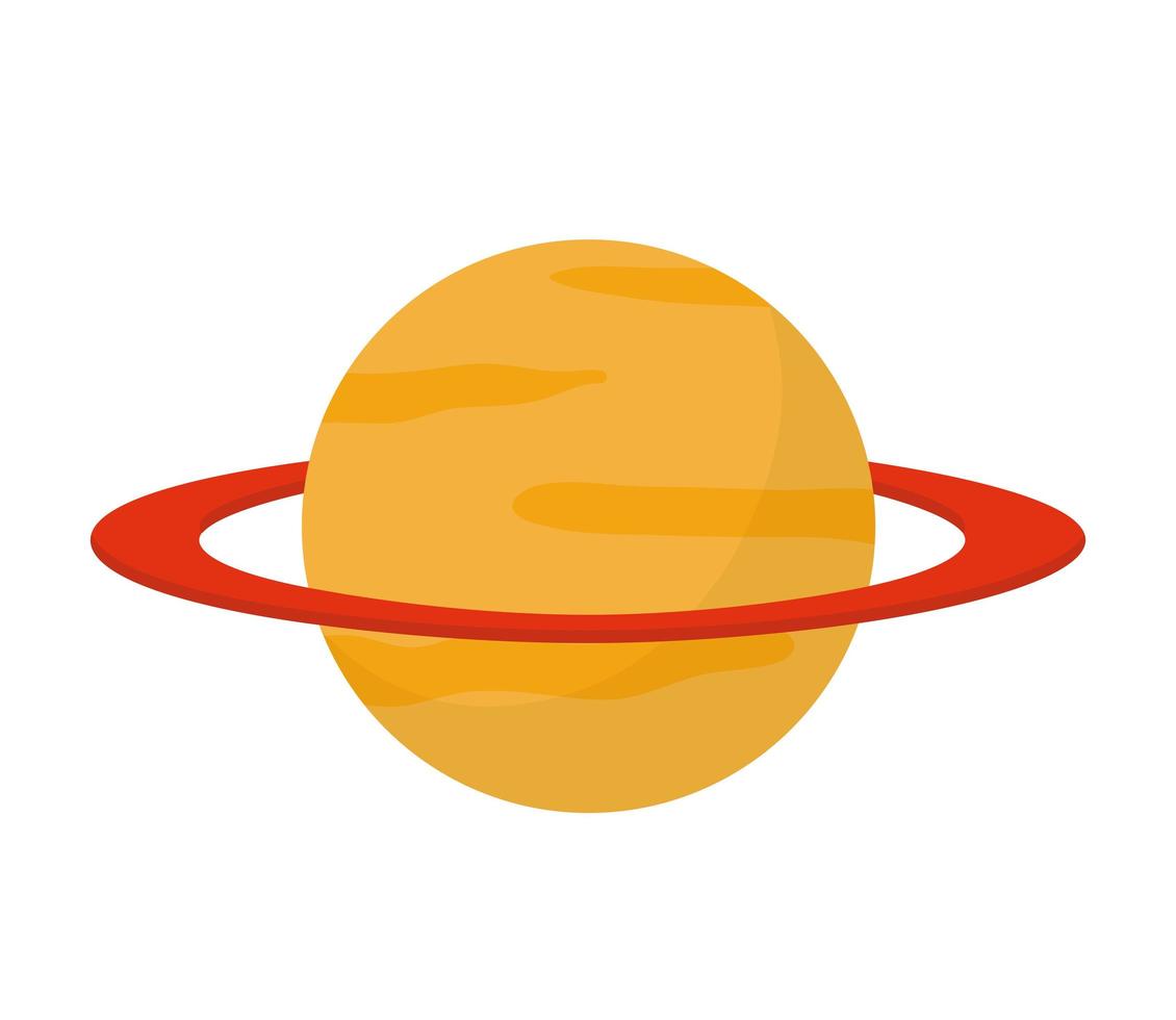 Saturn-Planetendesign vektor