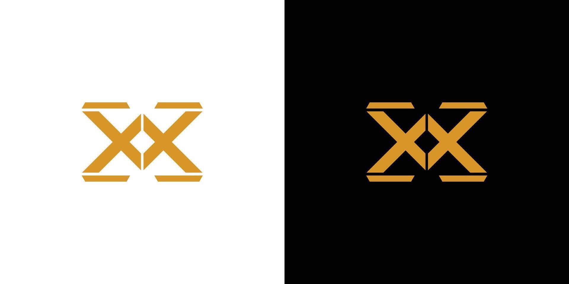 modern och stark x logotyp design vektor