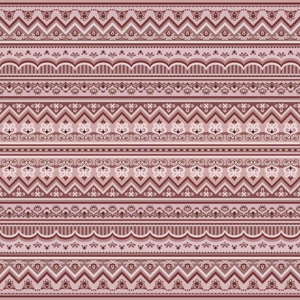 abstrakt etnisk rand sömlös mönster, dekorativ vektor årgång bakgrund