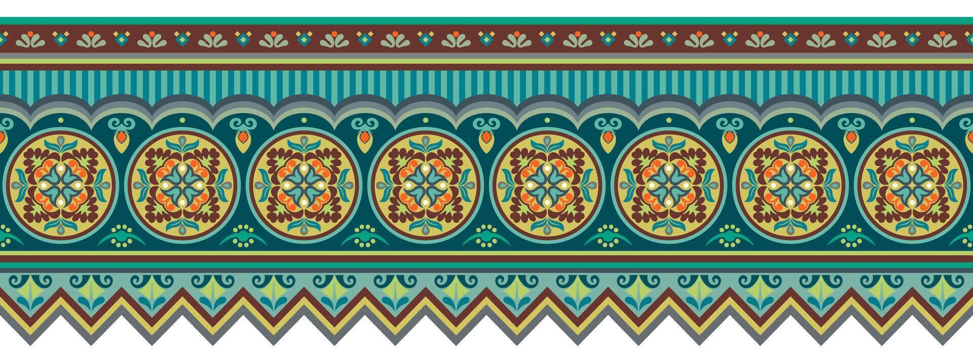 abstrakt etnisk mönster, dekorativ bakgrund vektor