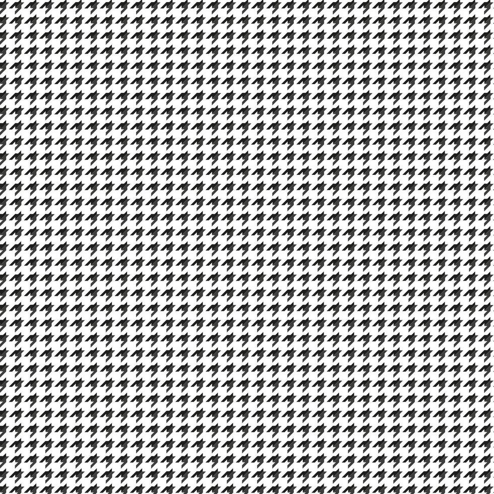 houndstooth sömlös mönster. upprepad hundtand textur. svart hund tand på vit bakgrund. upprepa grafik. vektor