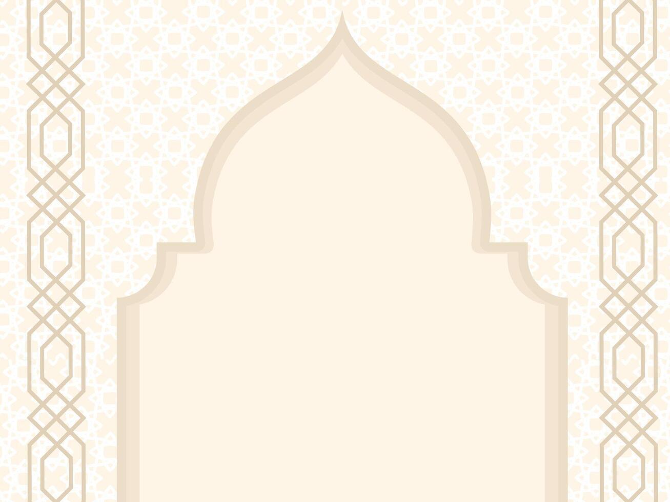 islamic prydnad och mönster bakgrund vektor
