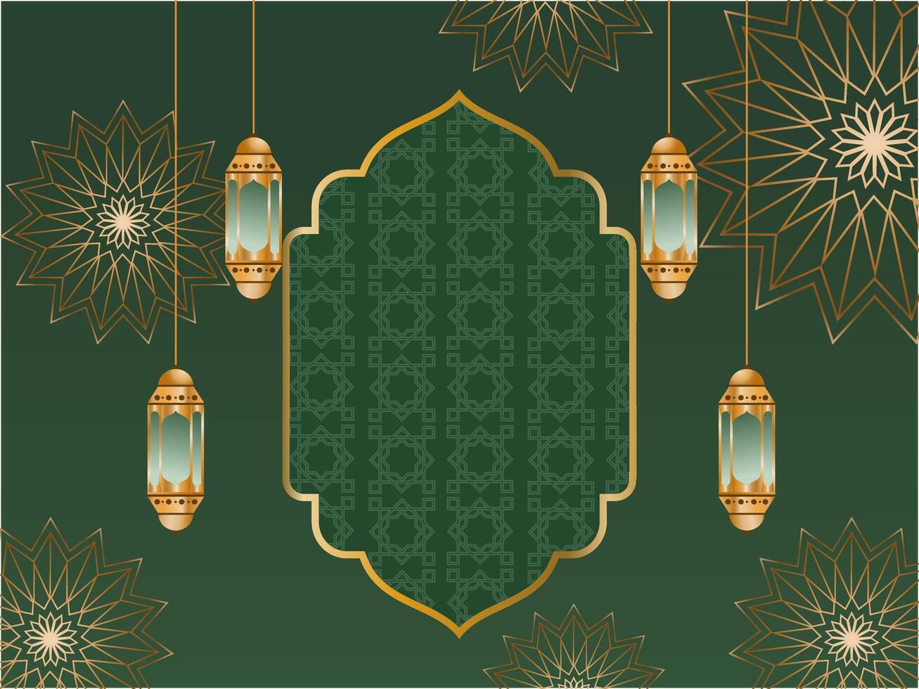 islamic bakgrund med ramadan mall vektor