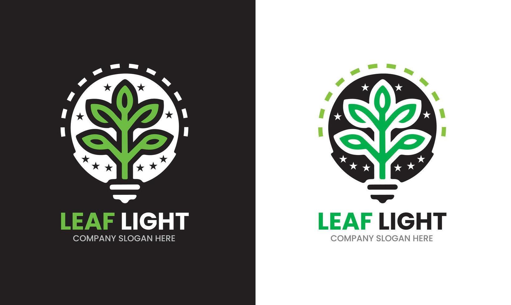 grön blad natur grön kraft lampa Glödlampa isolerat grön eco energi begrepp vektor ikon