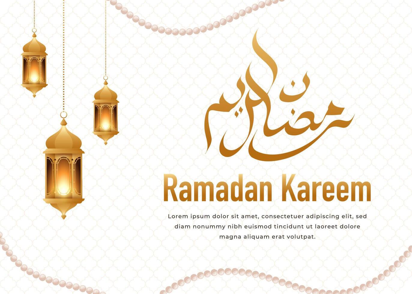 elegant Ramadan kareem dekorativ Festival Karte islamisch Ramadan Feier Hintergrund vektor