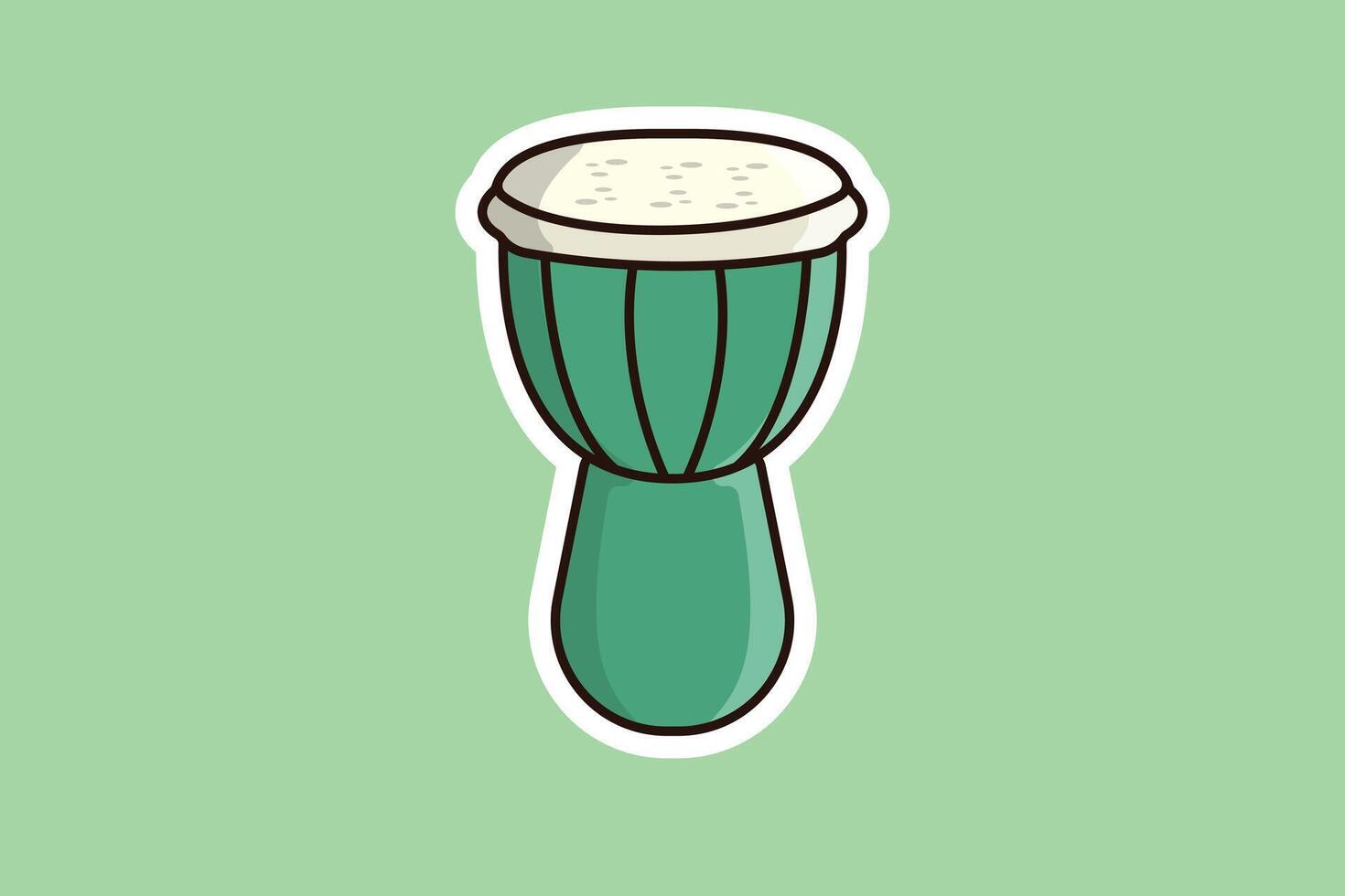 trumma snara klistermärke vektor illustration. musik instrument objekt ikon begrepp. trumma musikalisk klistermärke symbol eller snara trumma klistermärke design logotyp.