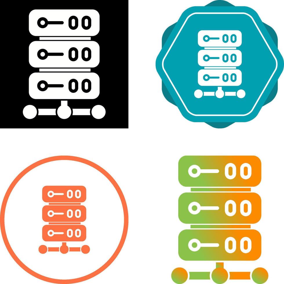 Datenbankvektorsymbol vektor