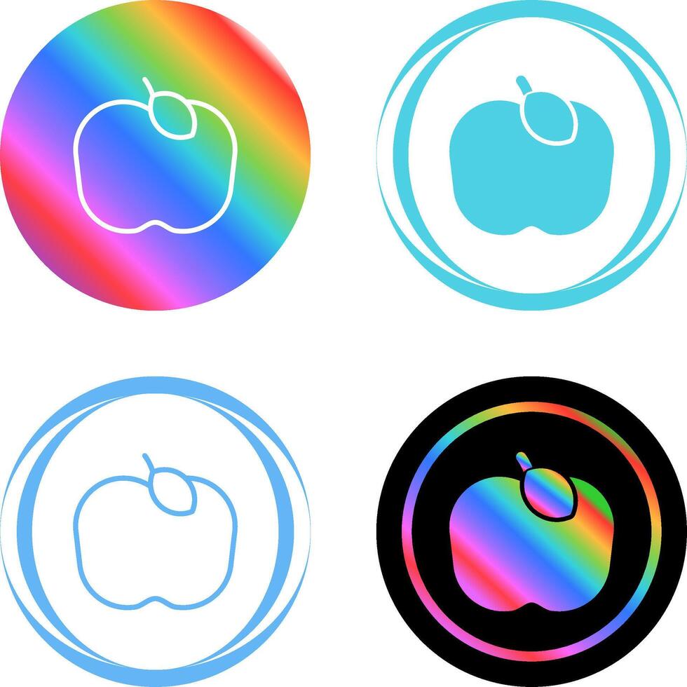 Apple-Vektor-Symbol vektor